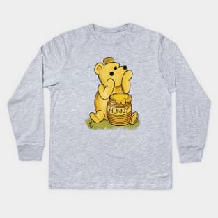 Winnie the Pooh and the Hunny Jar Kids Long Sleeve T-Shirt